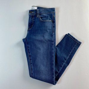 Current/Elliott, blue mid rise The Stiletto Skinny Jean, size 0/25